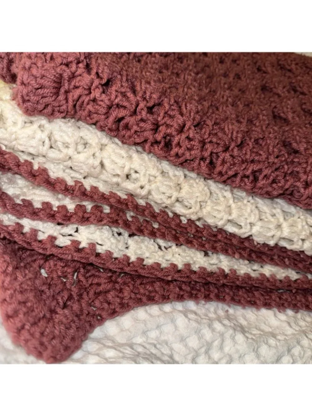 Handmade chunky adults blanket